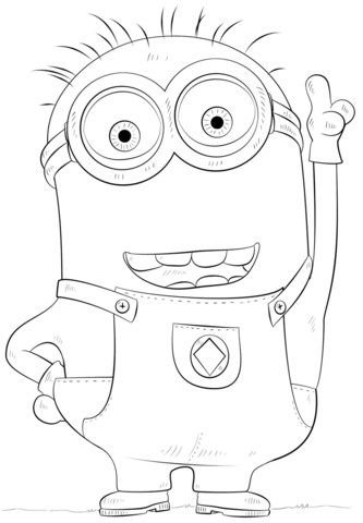 Minion Phil Coloring Page